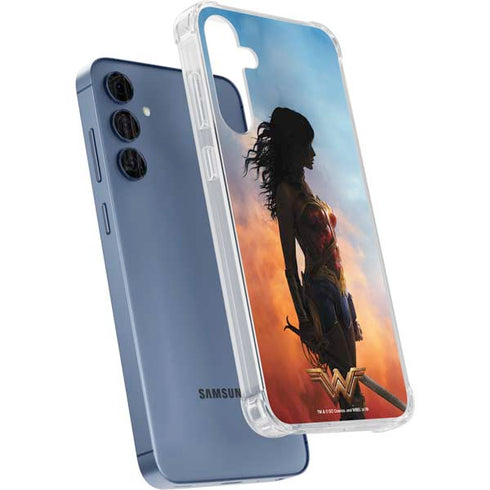 DC Comics Wonder Woman Movie Poster Stance Pose Galaxy A35 5G Clear Case